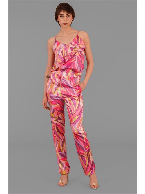 Pantalone in raso fantasia elmas phil | 011056FANTASIA